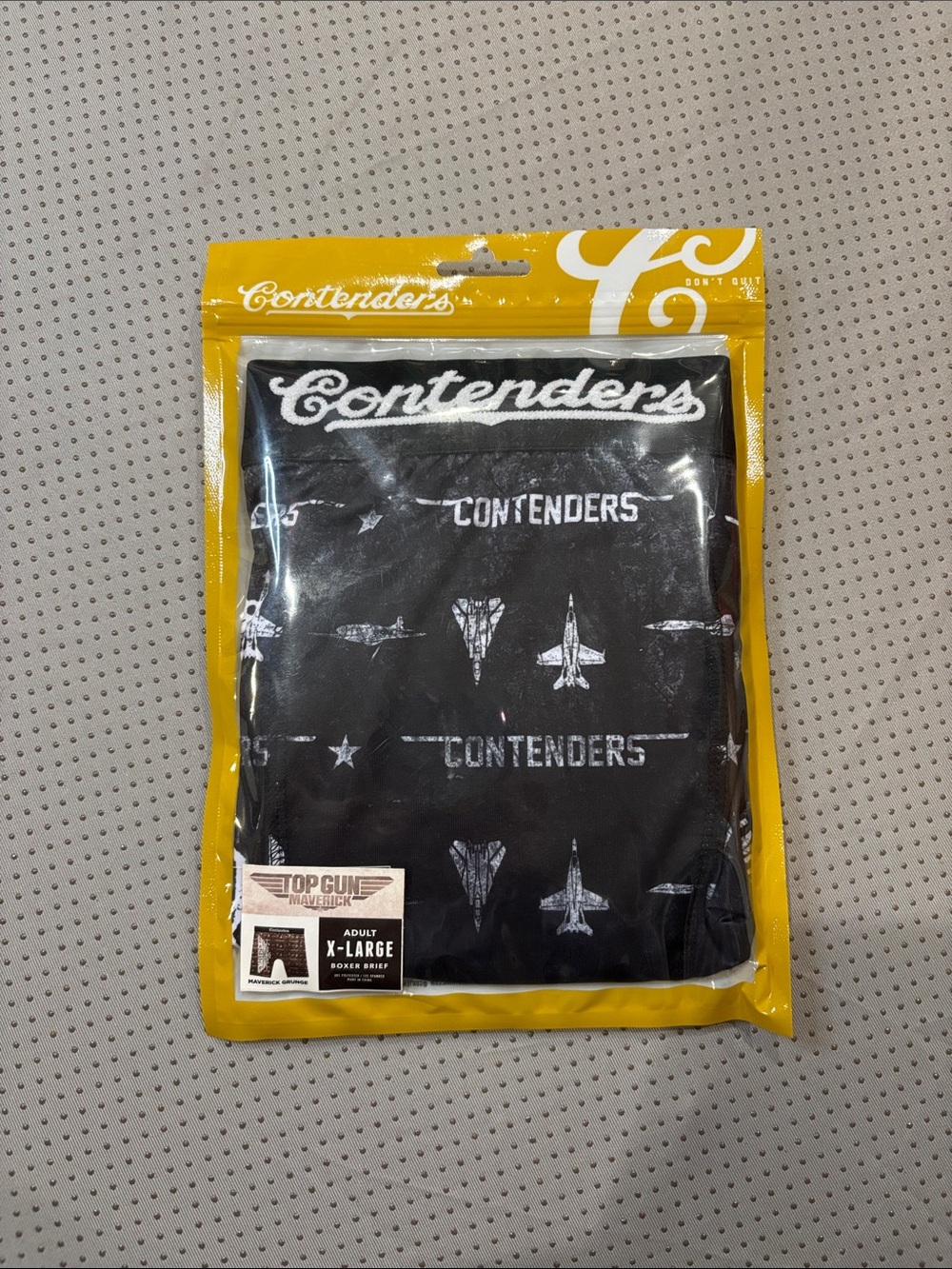 Contenders Men’s Boxer Briefs - Black - Large